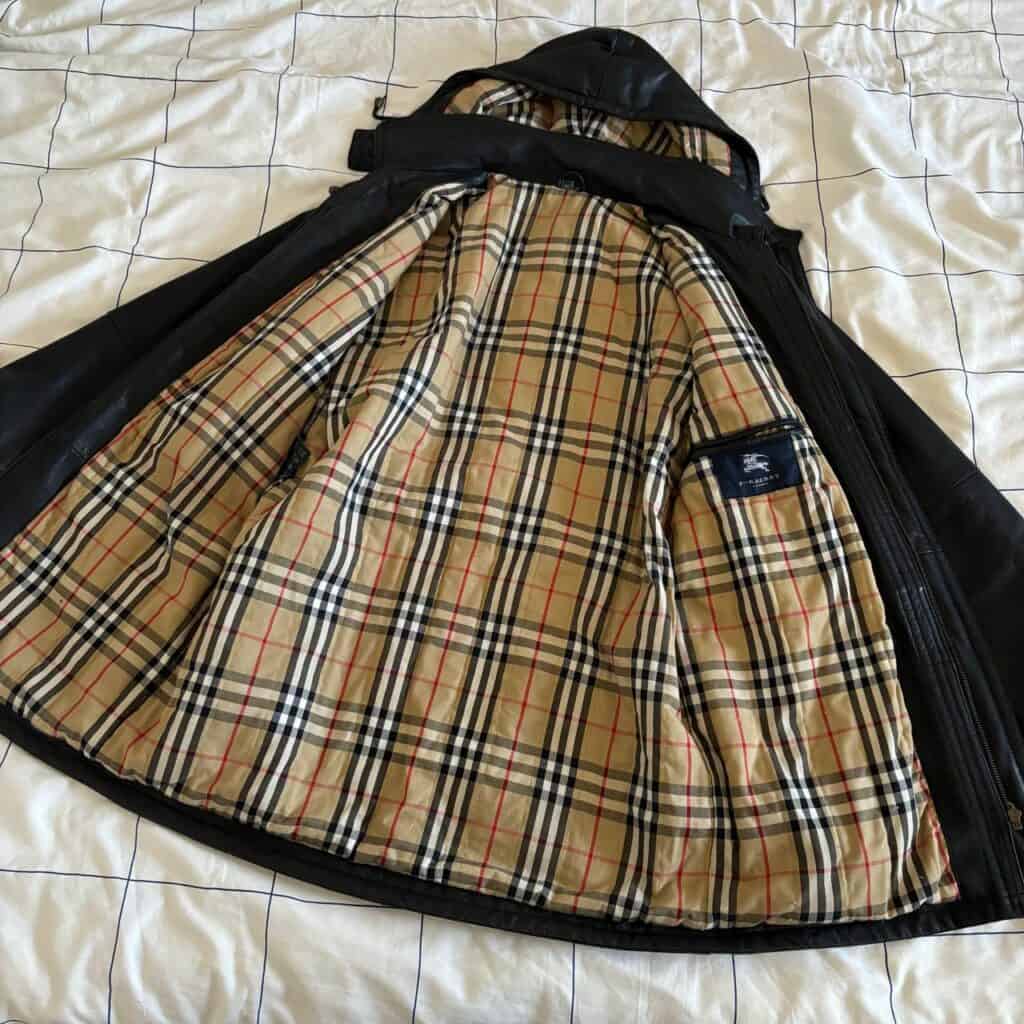 Burberry London Leather Duffel Coat