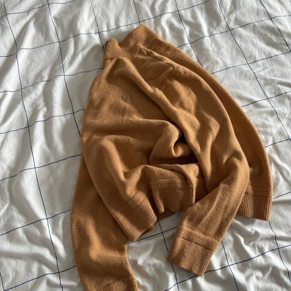 Burberry "TB" Monogram Half-Zip Sweater