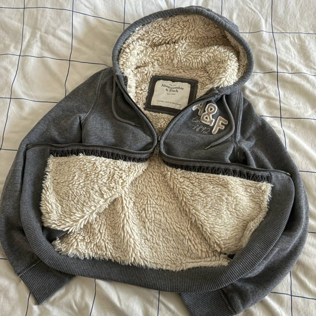 Abercrombie & Fitch New York (Heavyweight Sherpa Lined Hoodie)